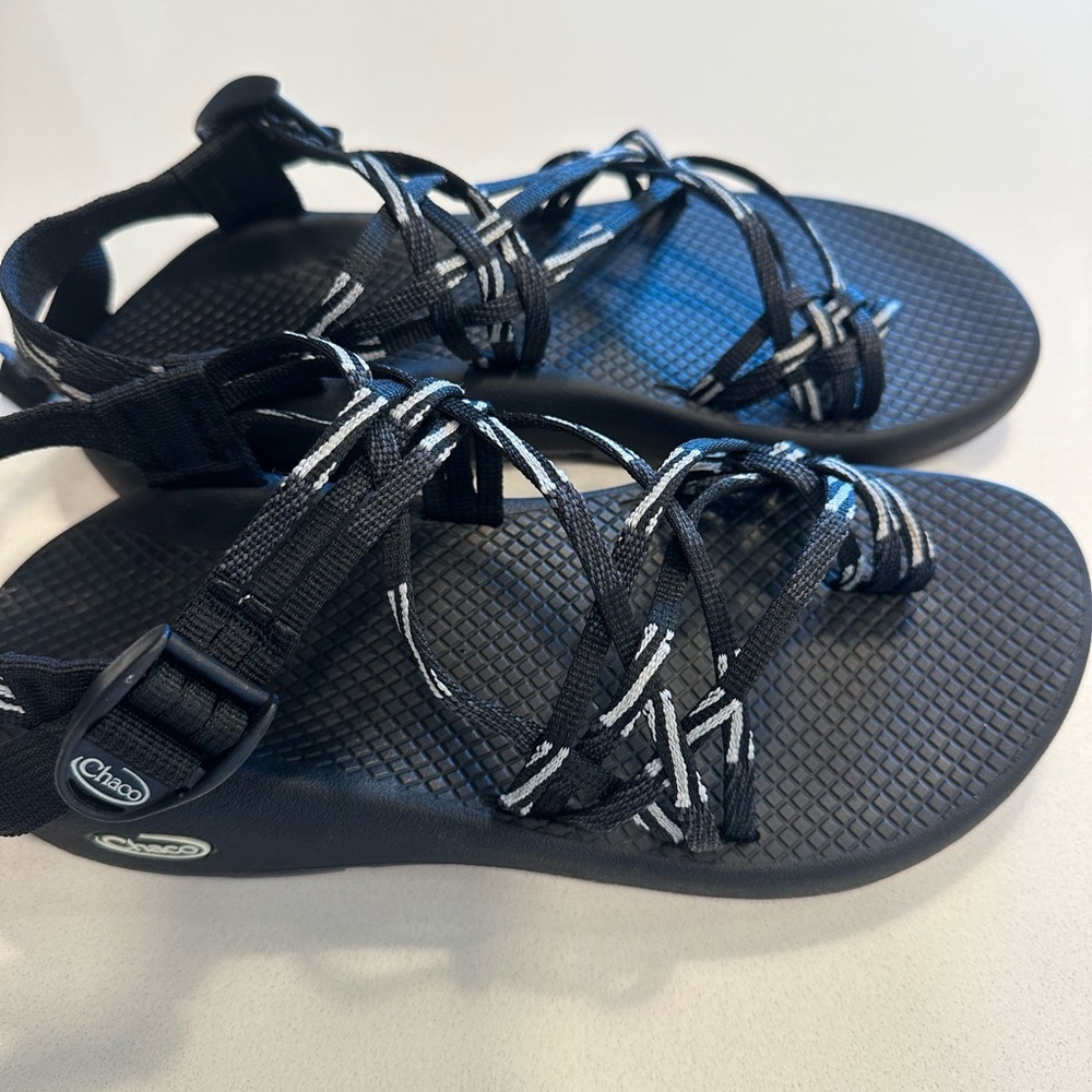 Chaco Black Dual Adjustable Sandals - lightly used - Picture 2 of 5